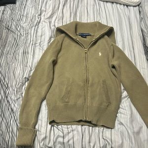 Ralph Lauren sport knit zip up sweater size medium